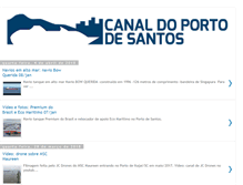 Tablet Screenshot of canaldoportodesantos.com